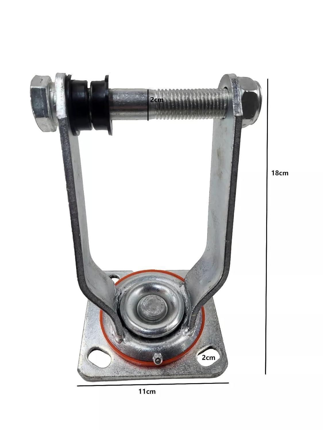 HKB 4 Sackkarrenräder Gummirad 3.00-4 ø=260mm Achsen-ø=20mm mit Halterungen | 2x kugelgelagerte Lenkrolle, 2x Bockrolle, Kunststofffelge mit Rollenlager, Tragkraft 136kg, Artikel-Nr. 20195