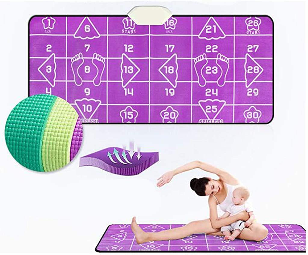 Yjtwt Dance Mat Doppi/Tappetino da Ballo Doppi Wireless,Tappetino da Gioco in Schiuma Insonorizzazione Tappeto Musicale Morbidi Per Adulti/Bambini TV HD Computer Uso Doppio