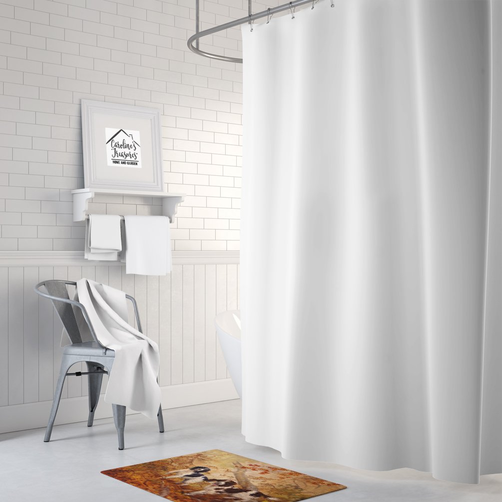 Caroline's Treasures HEH0139RUG Springer Spaniels by Elizabeth Halstead Machine Washable Memory Foam Mat, Bathroom Rug, Non-Slip Bath Mat, Durable Thick Washable Rugs for Kitchen, Bathroom Quick Dry,