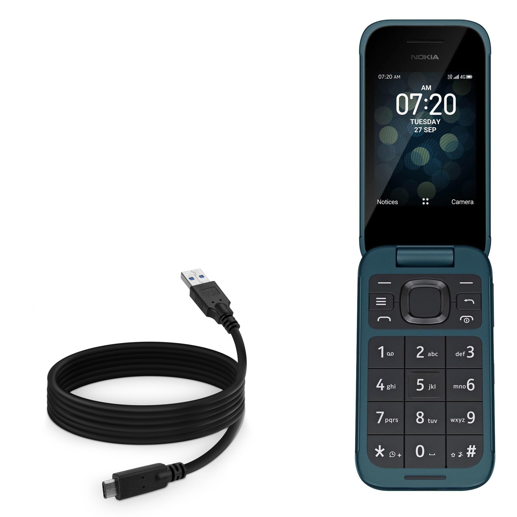 Amazon.com: BoxWave Cable Compatible with Nokia 2780 Flip