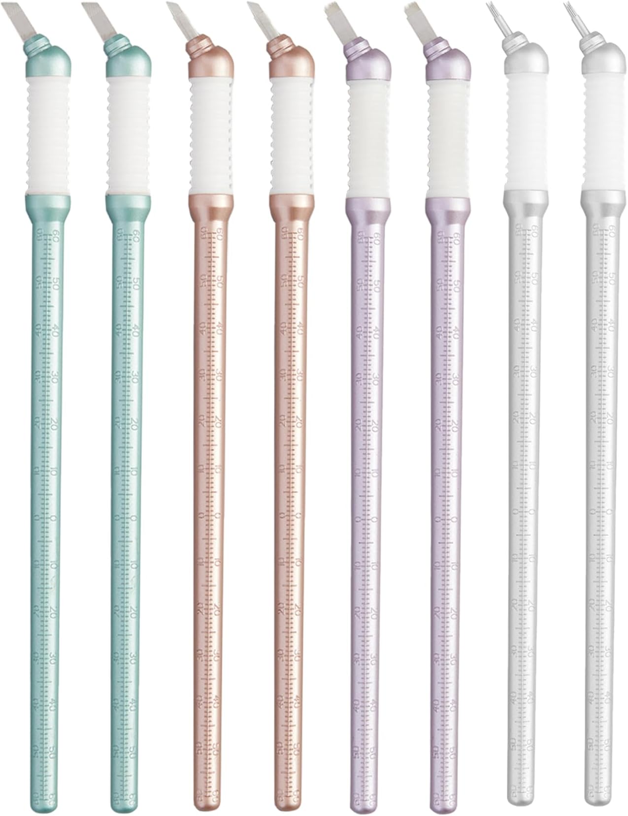 Tina Davies Professional Microblade Sampler Pack - Disposable Microblade with Built-in Ruler - Sterile, 8 Pack