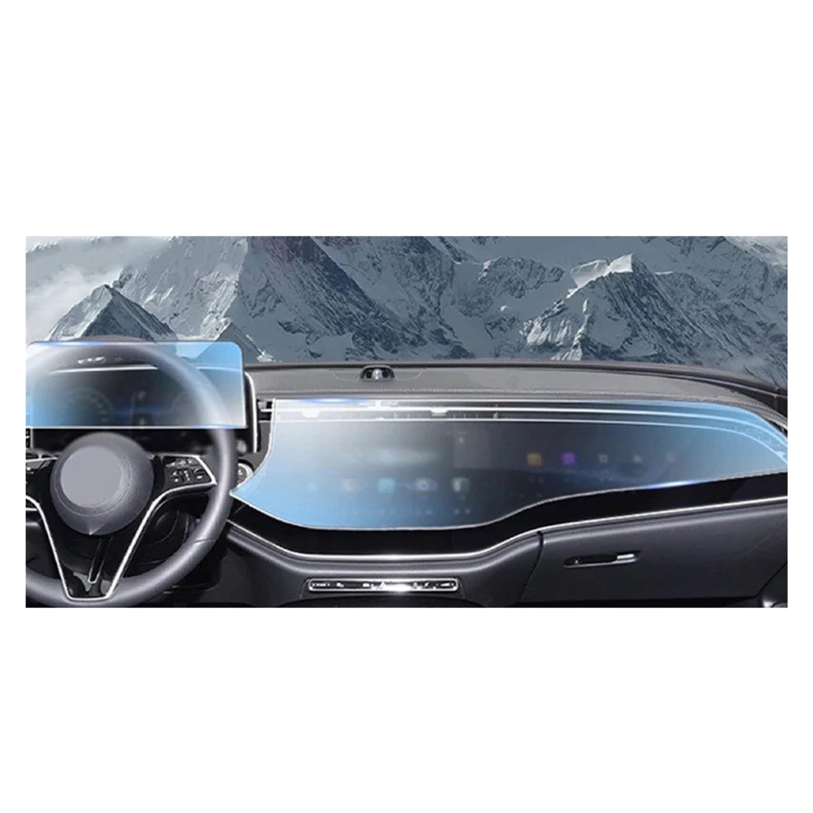 Navigation protection d'écran Benz W214 voyagez sans reflets sur votre console LCD mat - 6
