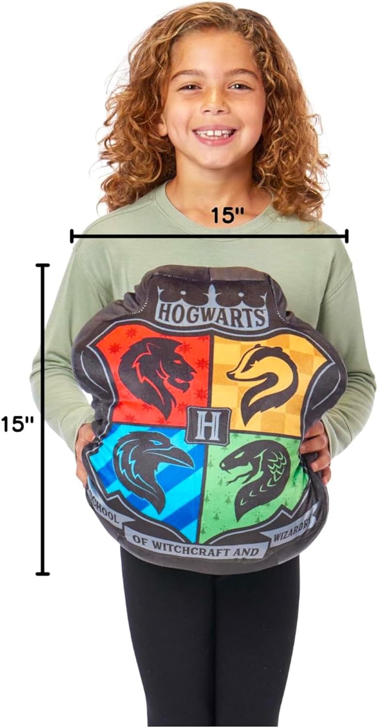 Harry Potter Plush Travel Pillow Set - Bundle with 15" Hogwarts Crest Pillow Sham Bedroom Accessories, Stickers, More | Travel Accessories Kit image 3
