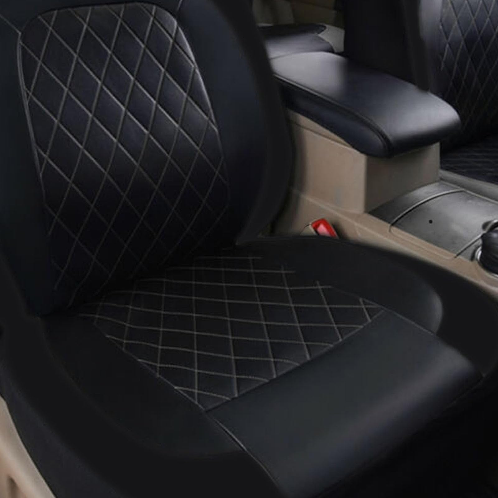 2pcs Housses Siège Avant Voiture pour BMW X5 E53 1999-2006, Nonslip Confortable Protection Couvre Sieges Respirant Protecteur Coussins Siège,A/Black