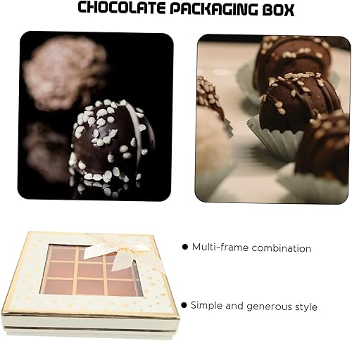 Miniatura 7 de Caja de pan caja de aperitivos caja de repostería romántica regalo golosinas regalo con cubierta de caramelo trufas de chocolate caja de chocolate