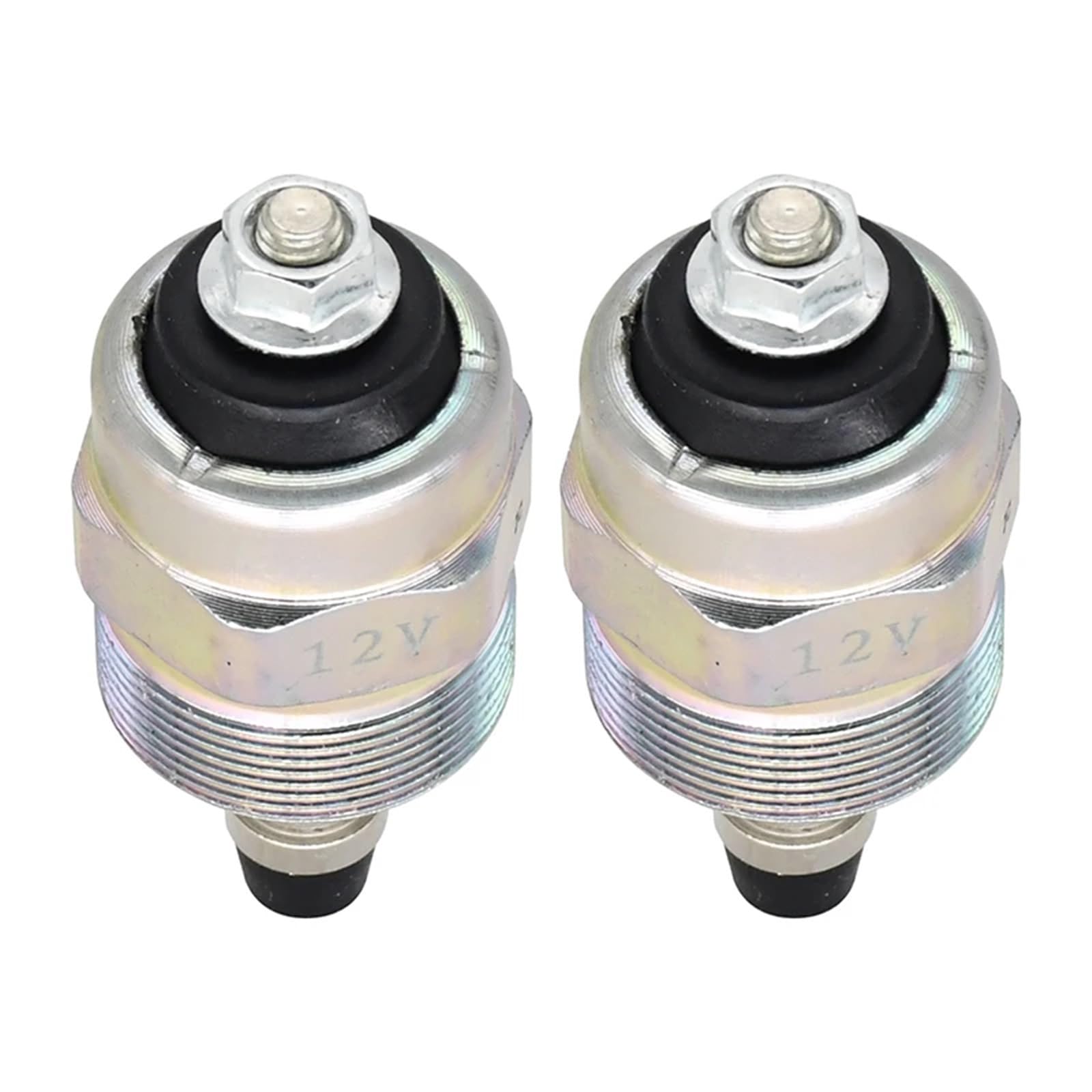 2 válvulas solenoides de corte de combustible diésel de 12 V 146650-0720 3903575 0330001015, aptas para Cummins 5.9L 1988-1993 Solenoide de corte de combustible