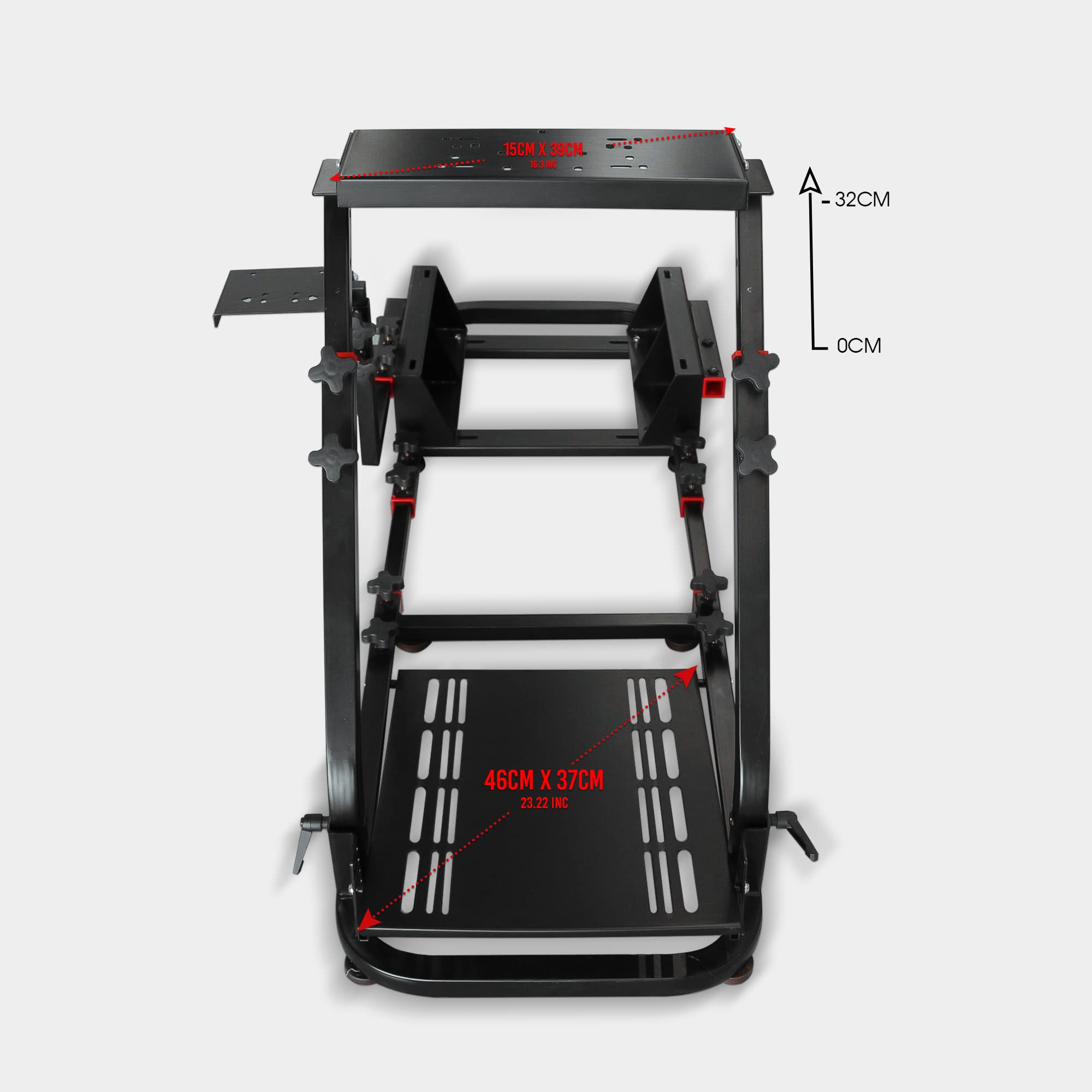 M MODAUTO Supporto per videogiochi, gioco di corse, supporto pieghevole, controller di gioco, con sedile sportivo, con volante e supporto per ingranaggi, compatibile con Logitech G25/G29/G27/G920