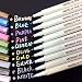 Beupro Marqueur Métallique Pens 10 couleurs