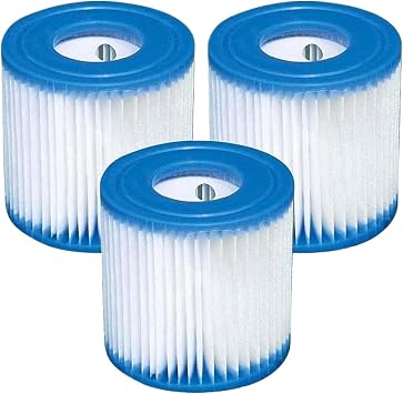 Type H Filter Cartridge 29007,Compatible For Intex,28601 28602 330 GPH Pump Swimming Pool Hot Tub Spa Replacement3pcs