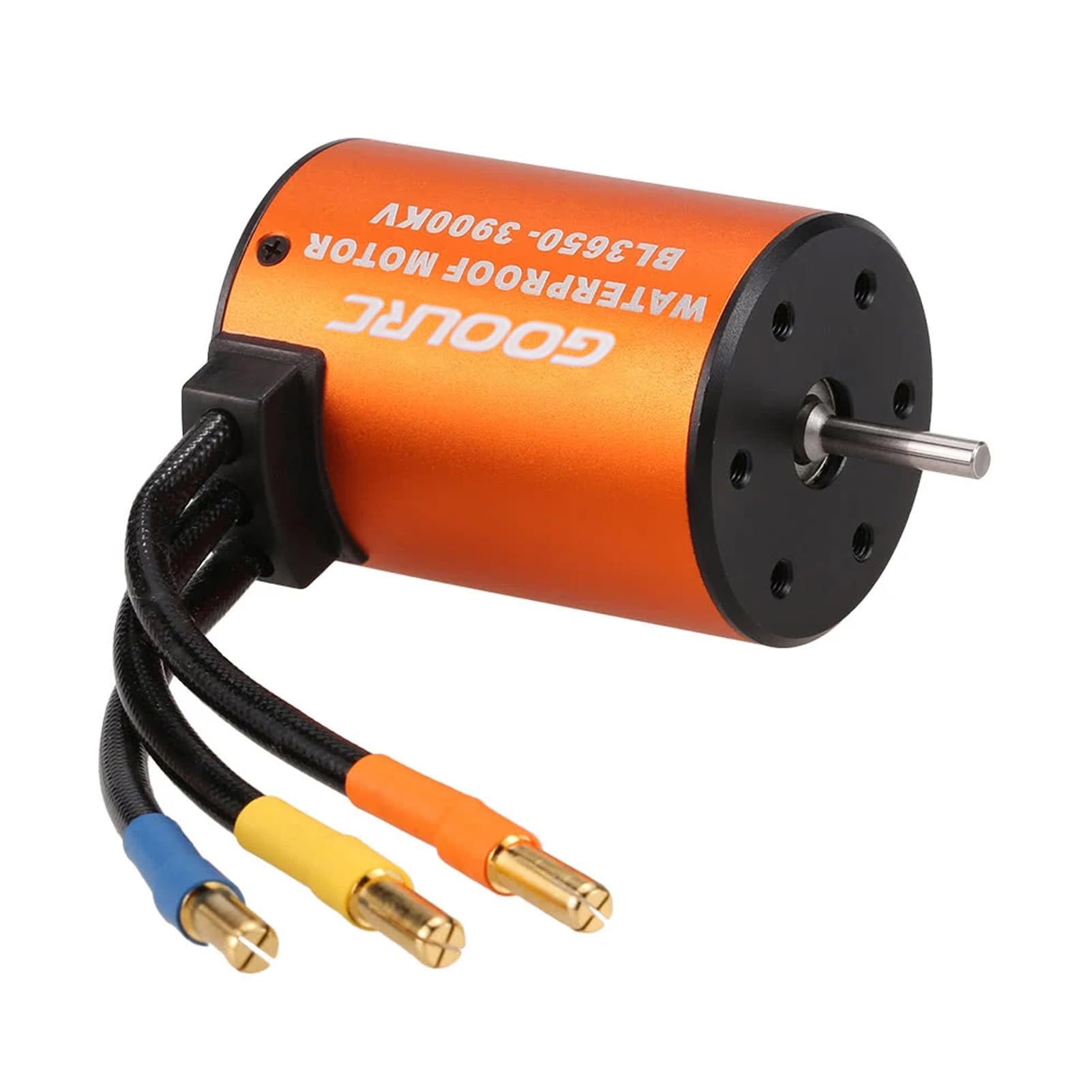 Ejoyous Silnik Bezszczotkowy, Ulepszenie Silnika Bezszczotkowego 3650 3900KV Wodoodporny z kombinacją Regulatora 60A dla Samochodów i Ciężarówek RC 1/10
