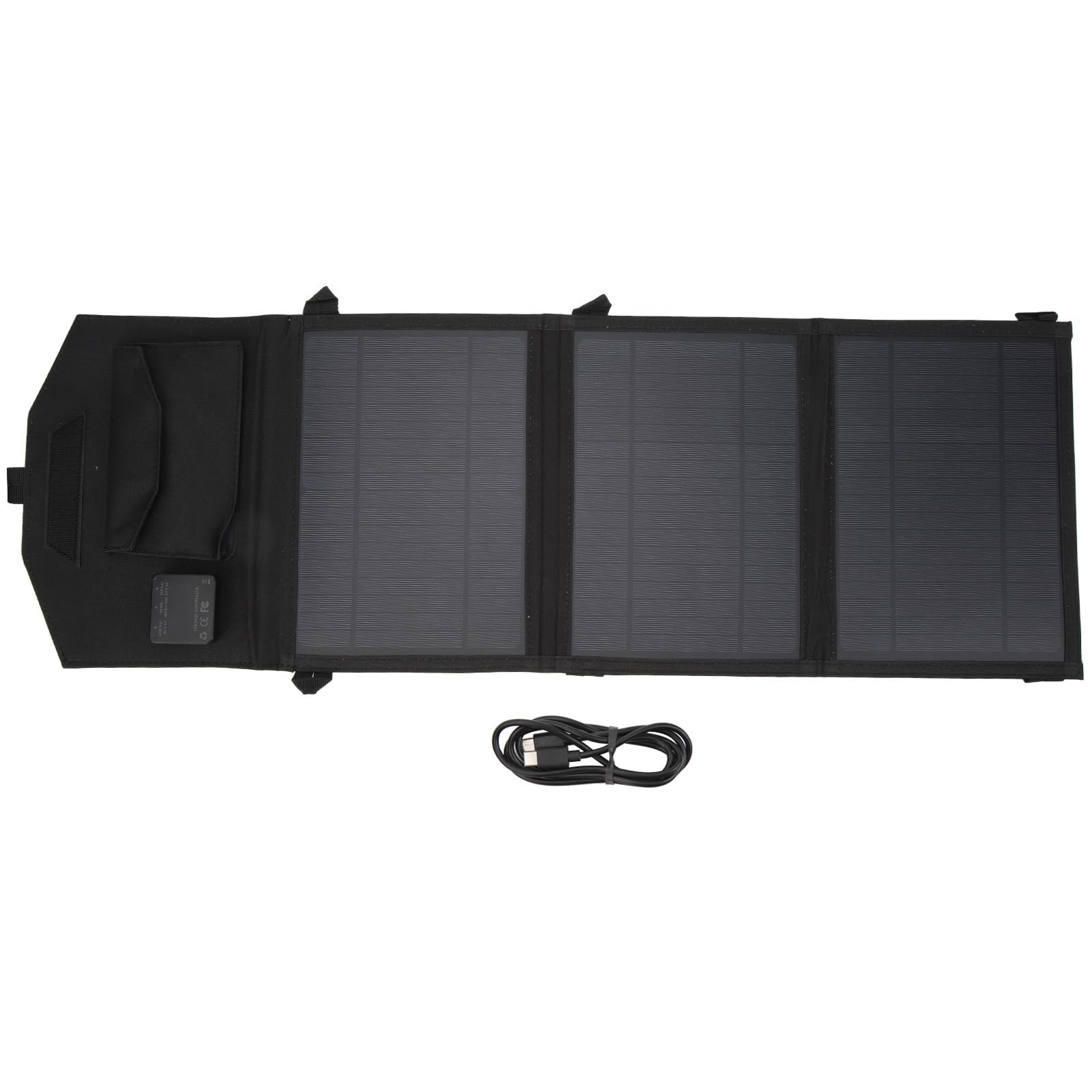 Caricatore portatile a pannello solare da 21 W per escursioni, campeggio e uso all'aperto, design pieghevole durevole con ETFE a cristallo singolo