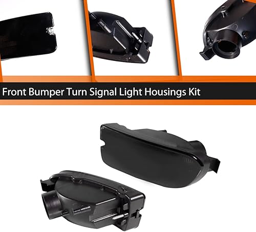 Miniatura 3 de ADIIL Lente ahumada LED parachoques delantero señal de luz de marcador lateral carcasa para 1999-2001 Subaru Impreza marcador lateral esquina