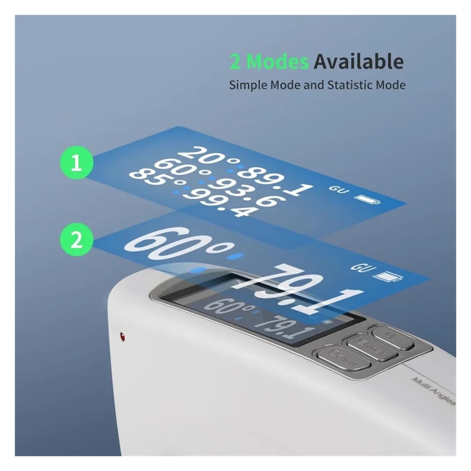 Medidor de brillo portátil de 60° con placa de calibración 0-200GU 0.2GU | Brillómetros for medir piedra, pintura, tinta, mármol y suelos.(CS-380 SE)