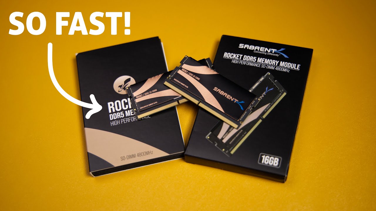 SABRENT Rocket DDR5 32GB SO-DIMM 4800MHz Memory Kit (2x16GB) for