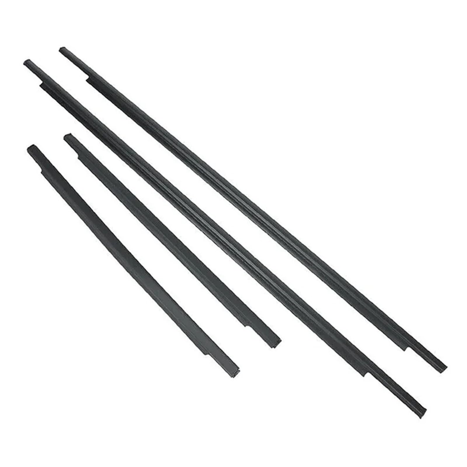 Uussup One Color Rubber Seal Weather Stripping For Toyota For Fj For Cruiser 2007-2014 4Pcs/Set Car Window Glass Waterproof Rubber Sealing Strip Pressure Weather Accessories