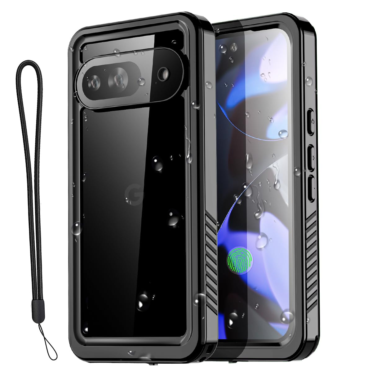 AICase for Google Pixel 9 Case Waterproof, Clear Water Proof Shockproof Dustproof Snowproof Full Body Rugged Transparent Underwater Phone Case for