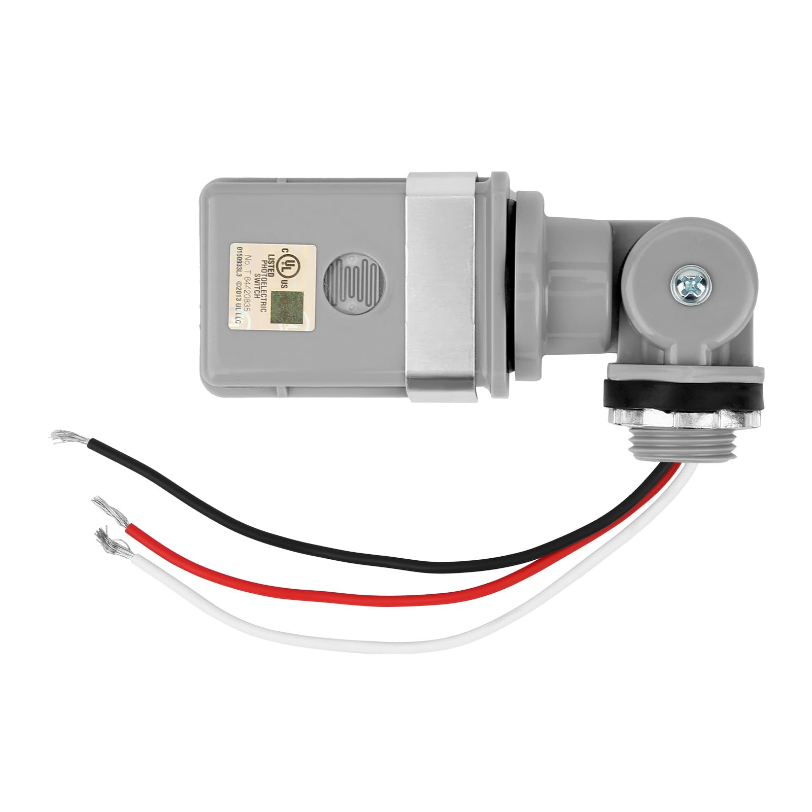 BTFO Photocell Sensor for Outdoor Lights 120VAC 50/60Hz Controls Lighting Dusk to Dawn IP54 Waterproof Photoelectric Switch with Swivel Mount for LED/Halogen/CFL in Street Yard Landscape