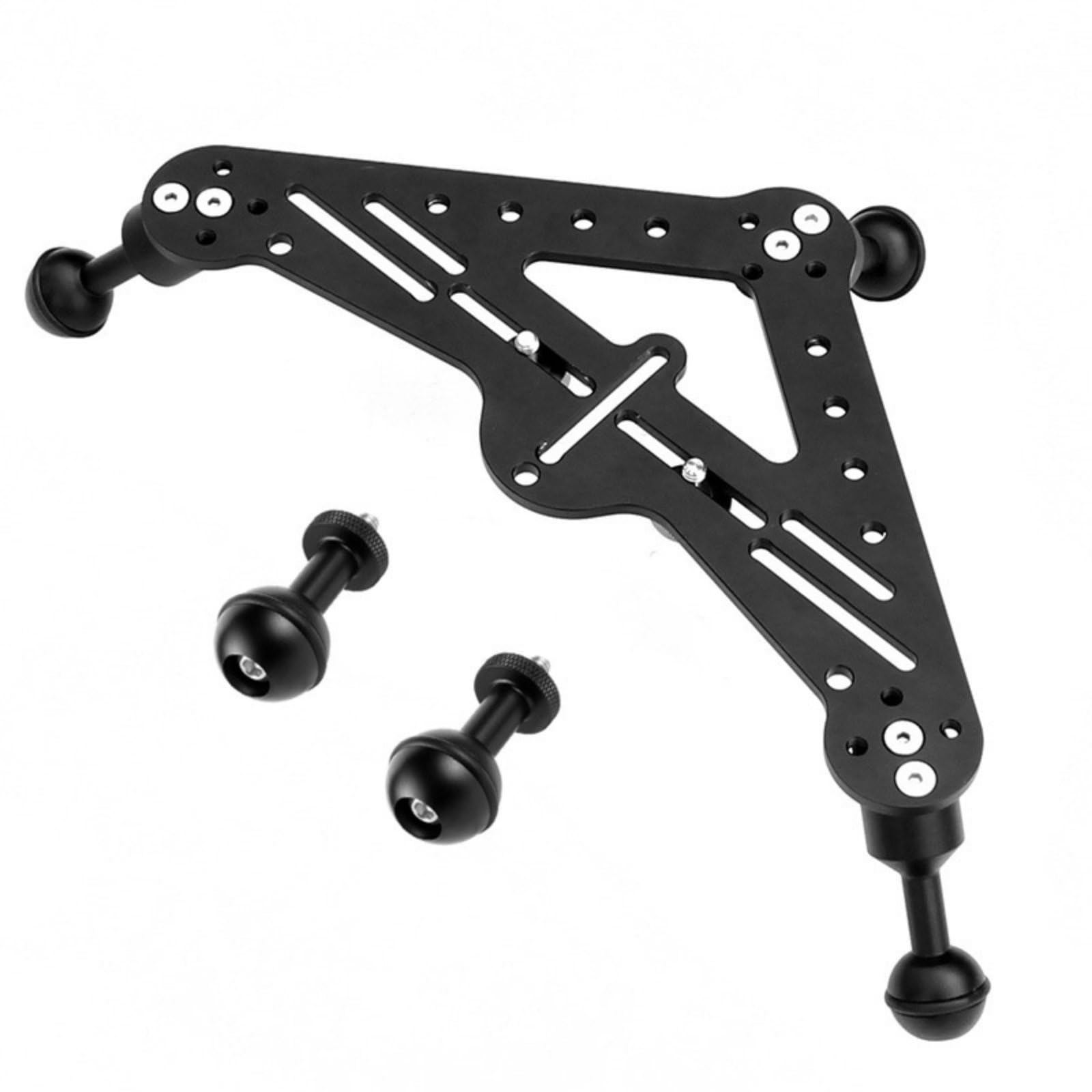 Stable Filming Underwater Camera Tray Adjustable Mount Points Diving Camera Tray Aluminum Alloy, Black Set|Cameras & Photo | Camera & Photo Accessories | Underwater Cases & Housings-image-45