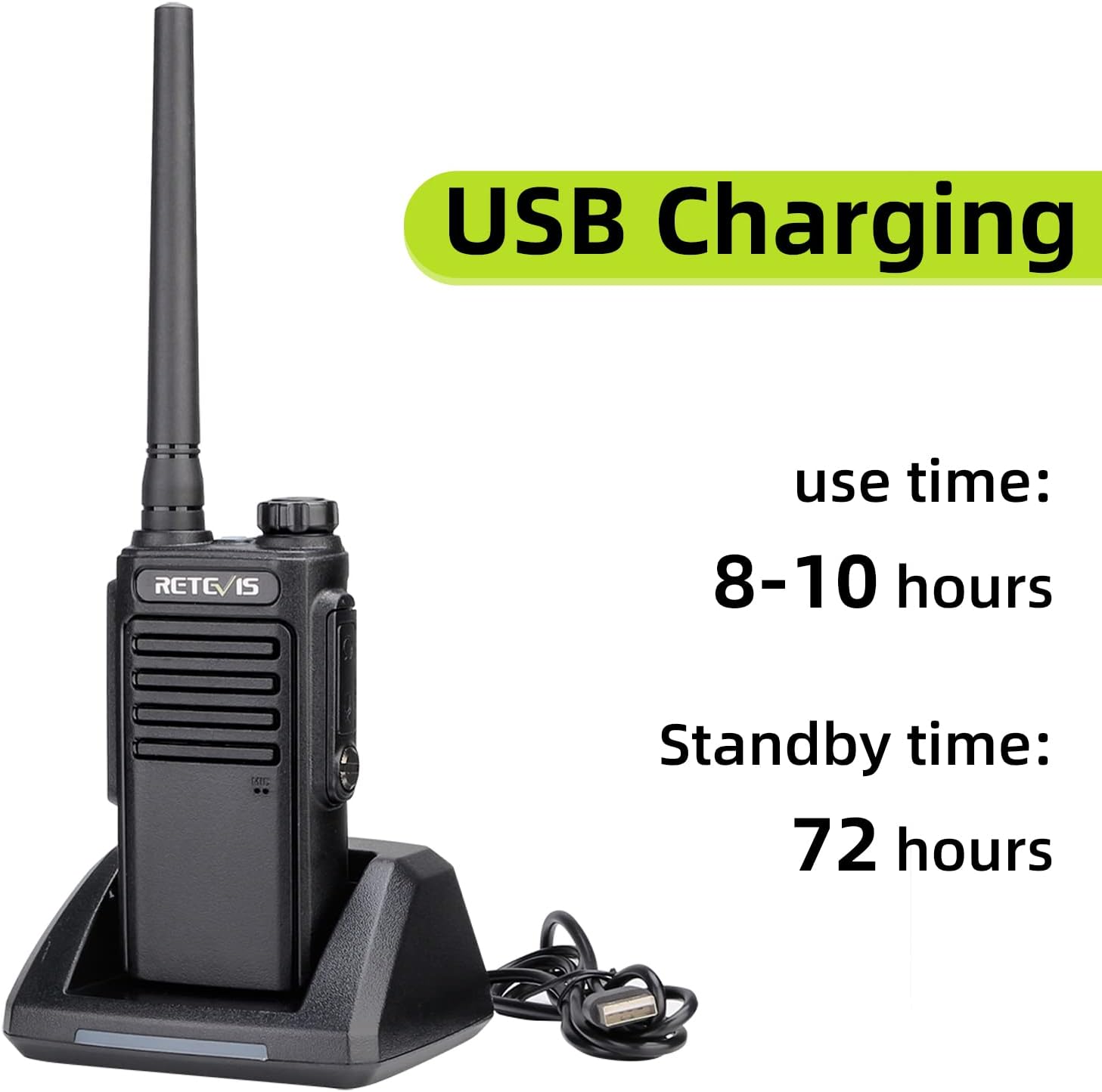 Buу 1 gеt 1 Retevis RT47V 2 Way Radio Long Range,MURS Radio Handheld,License Free VOX Squelch,Rechargeable Walkie Talkie for Warehouse Manufacturering (6 Pack)