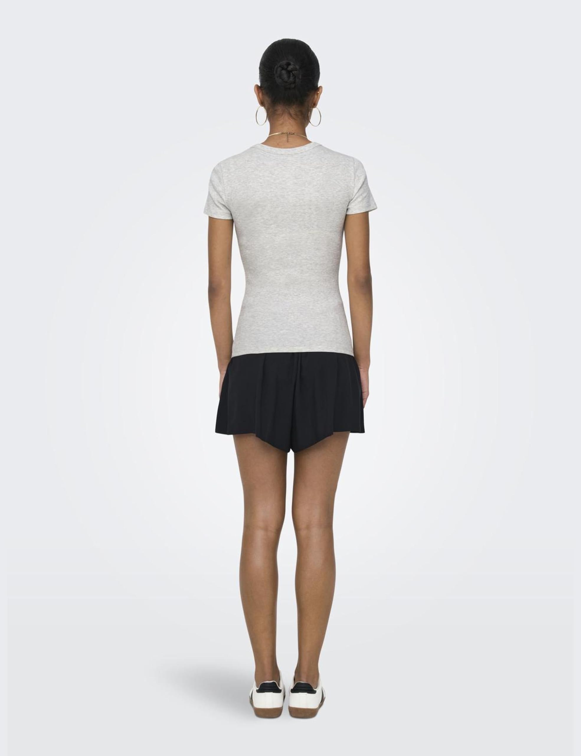 ONLY Damen Onleasy S/S O-Neck Box JRS Top