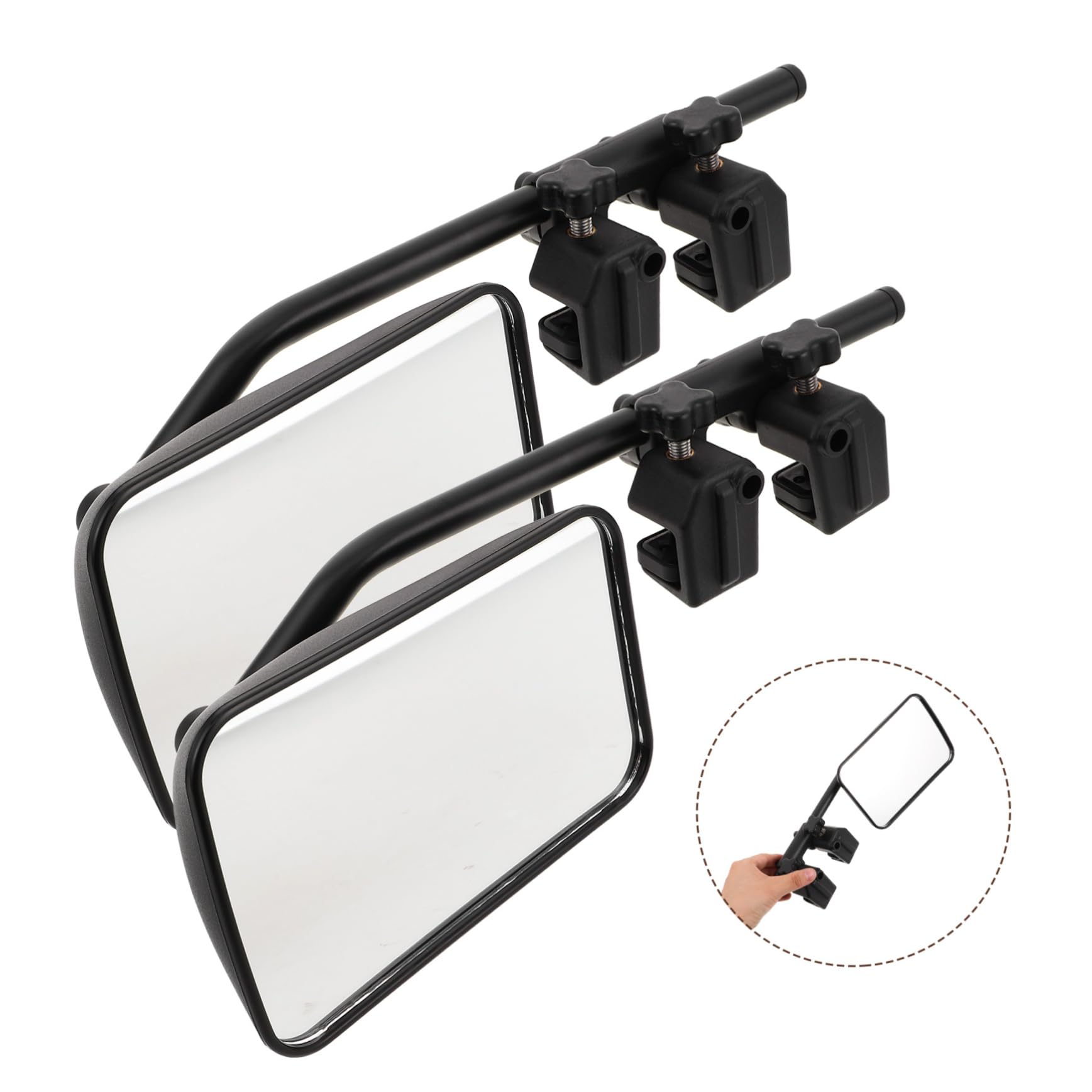 ABOOFAN 2 piezas Espejos Retrovisores Clip para Camiones y Caravanas Optimizados para la Visibilidad y Seguridad Remolque