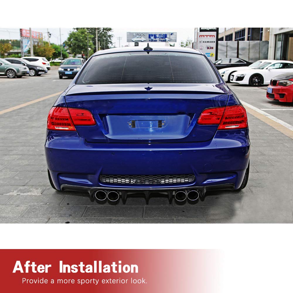 JC SPORTLINE Carbon Fiber Rear Diffuser for BMW 3 Series E92 E93 M3 ...