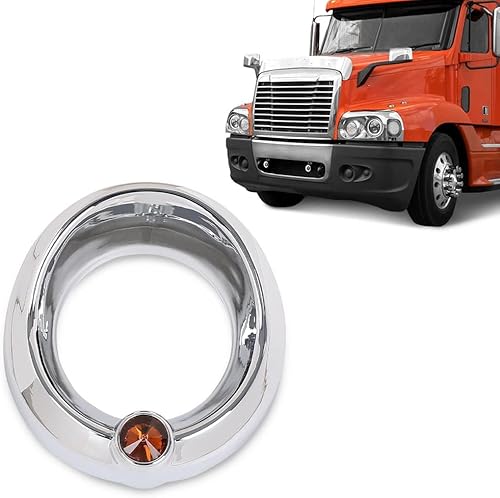 Miniatura 9 de CHEDA Cubierta de plástico cromado naranja compatible con Older Freightliner Century Coronado o Columbia 20829