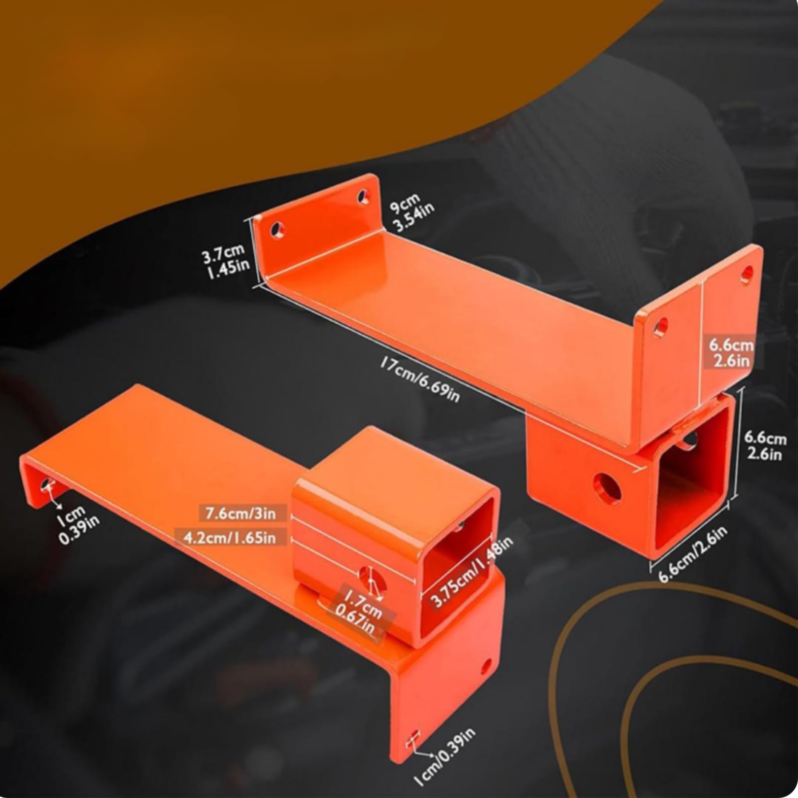 Milageto Enganche para Cortacésped Ajustable | Estructura Metálica Resistente, Placa Enganche Cortacésped, para Jardín