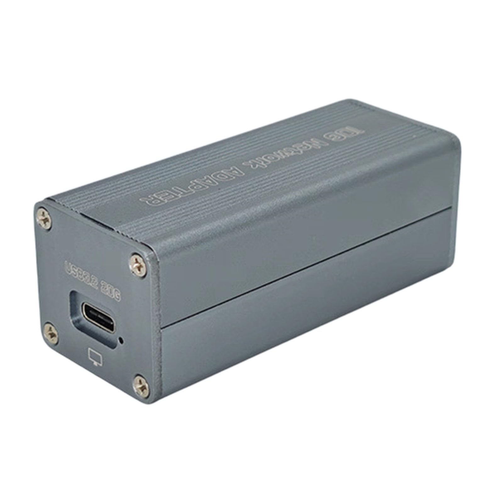 Adattatore LAN esterno con connessione USB C, dongle Ethernet in metallo per computer desktop e laptop, dimensioni compatte da viaggio per trasporto all ' uso Dongle Lan Ethernet per computer