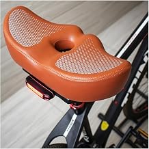 Wide Soft Bicycle Saddle for Dahon Mariner D8 2020-2026, Comfortable Bike Seat with Tail Light Breathable Waterproof PU Leather Cushion for Outdoor Cycling, Unisex