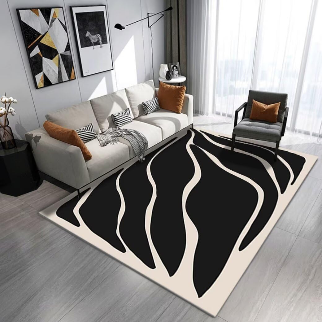 Tapis antidérapant de sécurité doux et lavable pour chambre et couloir