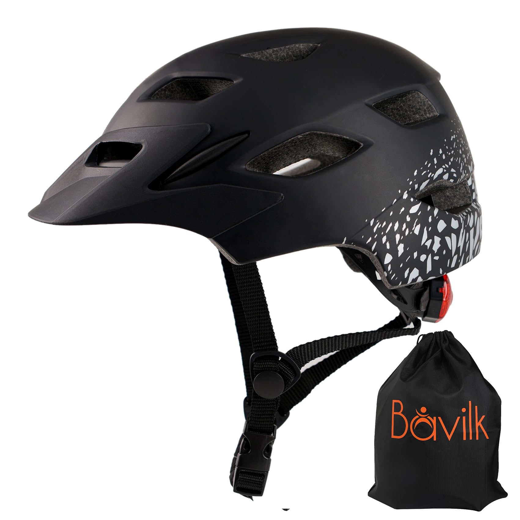Casco de bicicleta para niños y niñas, con luz LED, visera desmontable, para niños, jóvenes, adolescentes, multideporte, para patinaje, ciclismo, patineta, monopatín, ajustable y ligero, de 7