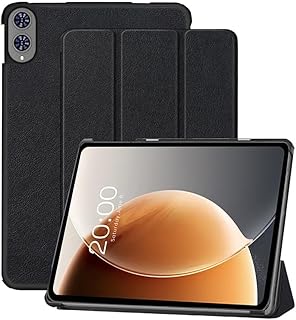 【FENUSL】for Teclast T65ケース 2025年登場用カバー 対応Teclast T65タブレット 13.4インチ保護ケース 三つ折り マグネット開閉式 スタンド スリープ機能付きほごスリーブ 落下防止 スタンド機能 薄型 保護カバー (ブラック)