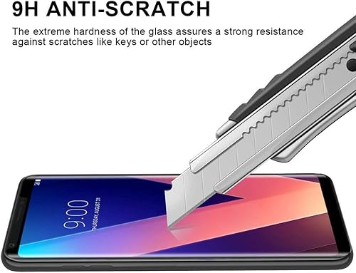 Miniatura 4 de Protector de pantalla curvado 3D para LG V30, (2 piezas) ultra claro anti-Stracth Protector de pantalla de vidrio templado para LG V30 H931 US998