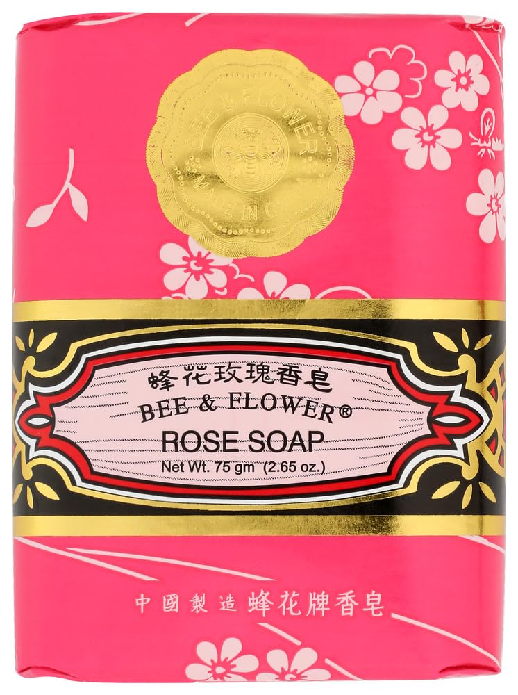 Bee & Flower Toilet Soap, Rose, 2.65 Oz, Pack Of 12 by Bee & Flower
