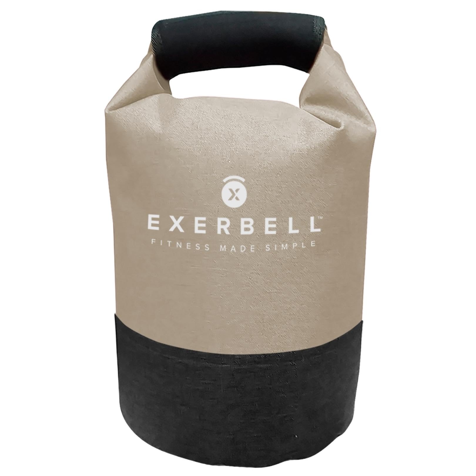 Exerbell Kettlebell Adjustable & Foldable 2-14 kg (1 x Sand) - Water and Sandbag Kettle Ball - Adjustable Kettlebell - Sandbag Training & Weight Bag - Strength Training Equipment