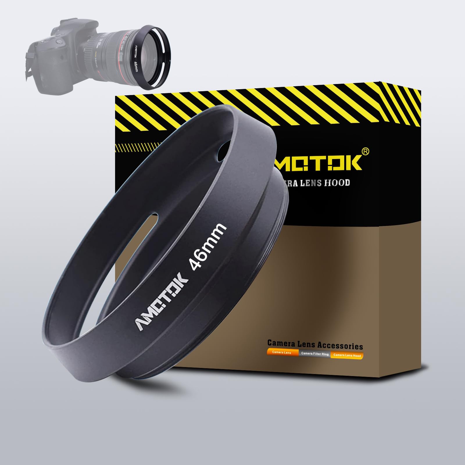 Paraluce 46mm In Alluminio CNC - Compatibile Con Lenti Ø46mm, Per Fotocamere, Antiriflesso - Foto 8