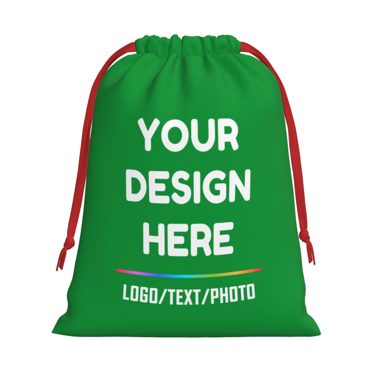 Custom Gift Bag Add Your Text/Image/Photo/Logo Designdrawstring Bag Personalised Gift Bag Customized Fun Birthday Bag, Perfect For Wedding, Birthday, Baby Shower, Party S — image 1