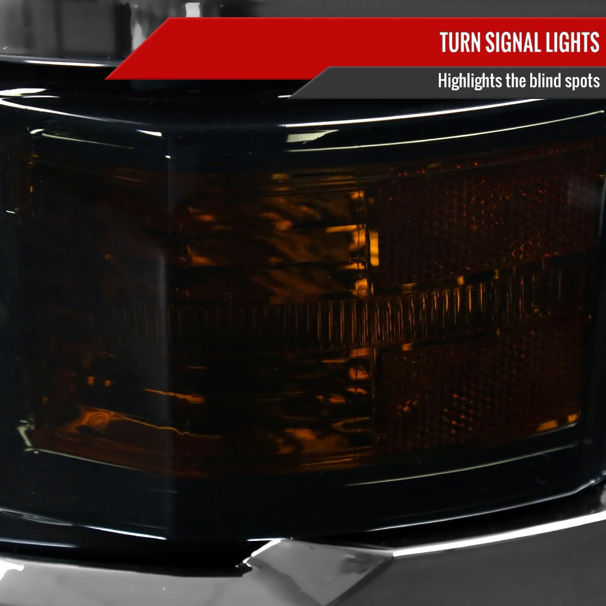 Juego De Molduras Cromadas Para Luces Antiniebla Chevy Silverado 1500 2014-2015 - Izquierda Y Derecha - Fácil Instalación