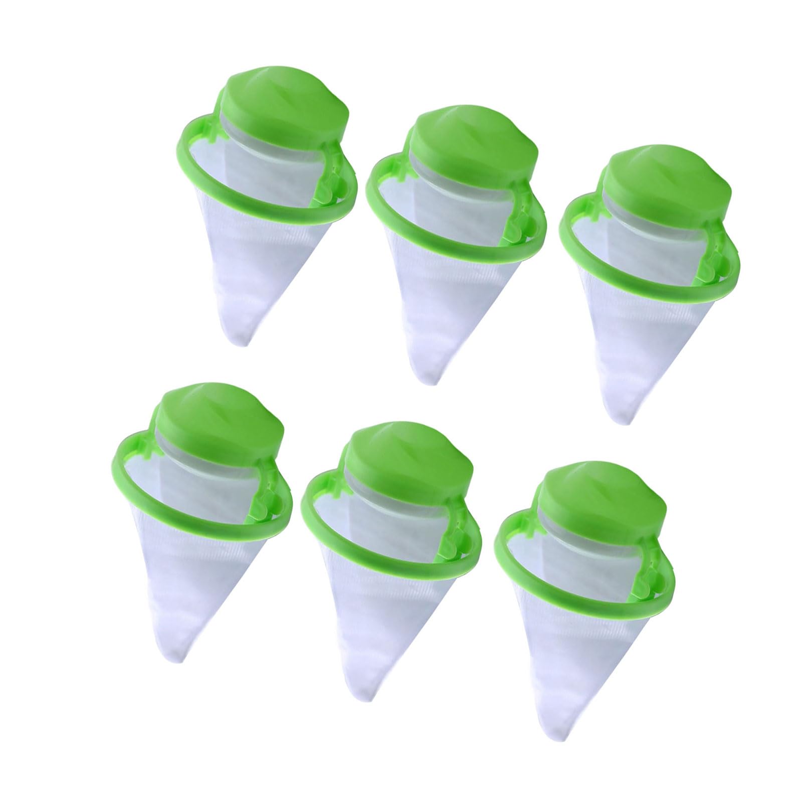 6PCS Laundry Lint Catcher Floating Filter Removes Hair from Clothes in Wash Machine for Efficient Result Hair Catcher for Laundry