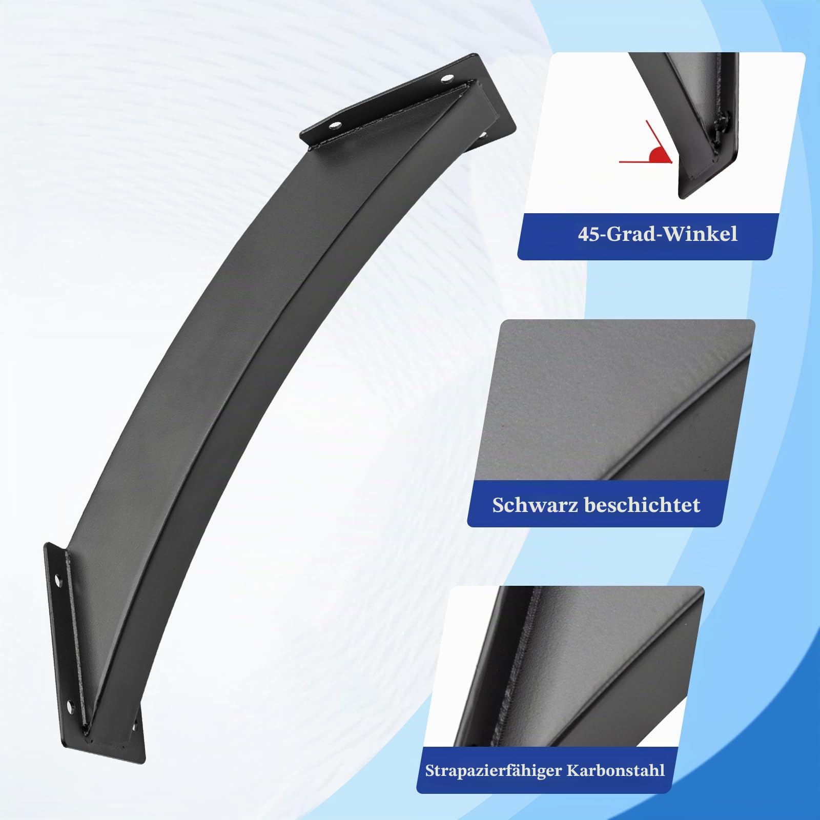 4 Stück 45-Grad-Winkelhalterung, Balkenverbinder/Pfostenverbinder | Eckverbinder Holzverbinder, Eckhalterung Holzbalken Pavillon Halterungs Set, Pergola Verbinder/Pergola Brackets