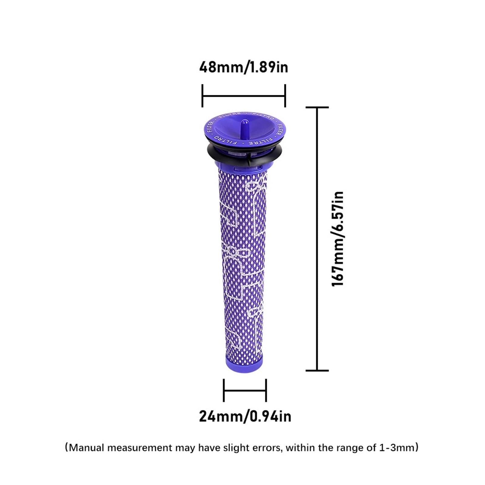 Kit De Filtres HEPA Avant Et Arrière,Compatible For Dyson V7 V8
