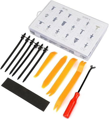 Miniatura 6 de SCITOO Kit de repuesto para tornillos de expansión de 18 tamaños, 18 tamaños, clips de remache de empuje, 1 unidad