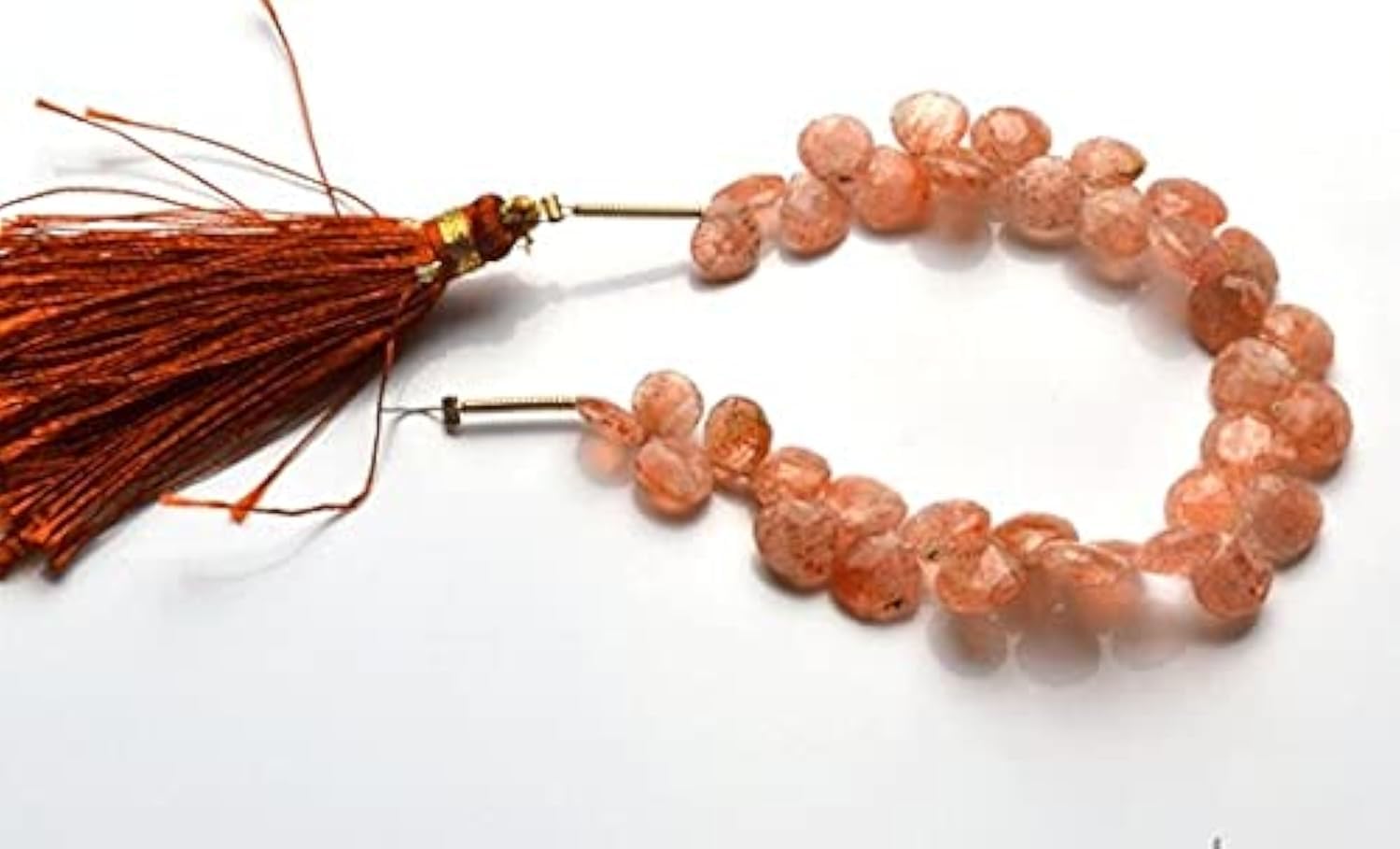 Perles en pierre de soleil pour création de bijoux uniques