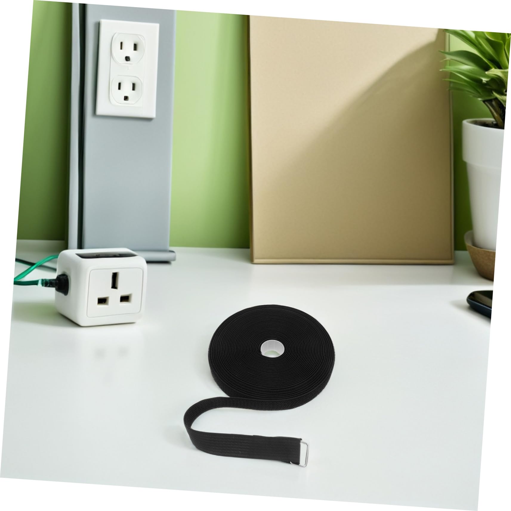 VILLCASE Fascette in Nylon con Fibbia, Set 1 Nero