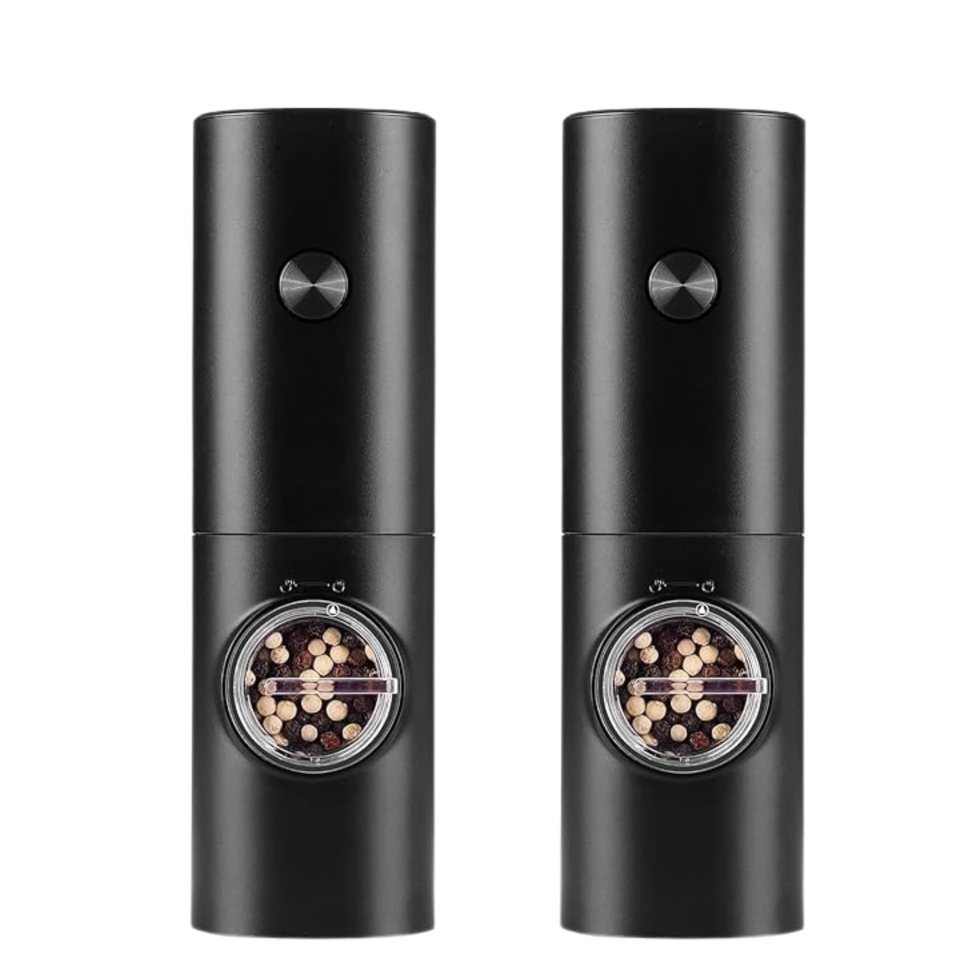 Electric Salt and Pepper Grinder | Battery Operated Spice Mill with LED Light | Adjustable Ceramic Coarseness | One-Hand Automatic Operation | Modern Kitchen Seasoning Grinder (2)-image-17