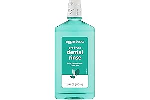 Amazon Basics Pre-Brush Dental Rinse, Green Mint, 24 Oz