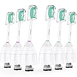 Replacement Heads for Philips Sonicare E-Series - Ofashu Brush Head Compatible with Essence Xtreme Elite Advance 7022 5610 White, 6 Packs Screw-on Electric Toothbrush