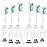 Replacement Heads for Philips Sonicare E-Series - Ofashu Brush Head Compatible with Essence Xtreme Elite Advance 7022 5610 White, 6 Packs Screw-on Electric Toothbrush