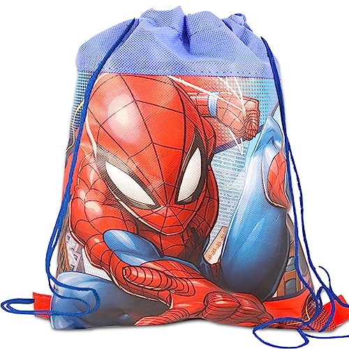 Marvel Store Spiderman Drawstring Bag and Water Bottle - Spiderman Travel Set with Drawstring Bag and 16 Oz Pull Top Water Bottle for Boys and Girls (Marvel Travel Bag)3